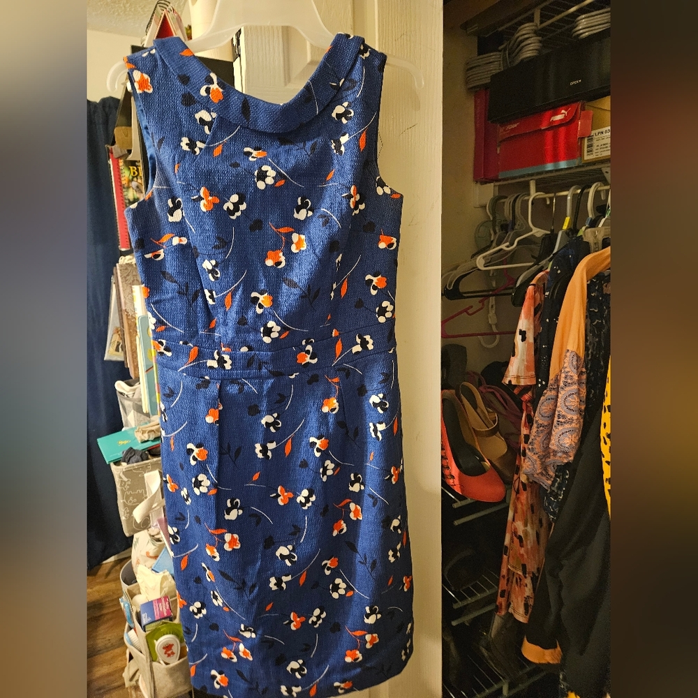 Boden Blue Cowl Neck Sundress for Casual Nights